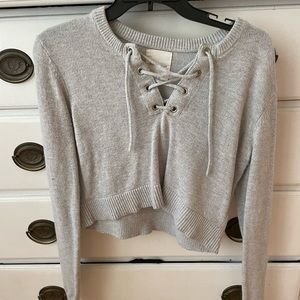 Avec Les filles gray sweater